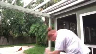 Drowning your face and mouth with rubbing Alcohol for a 