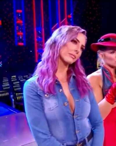 Peyton wearing denim at Main Event