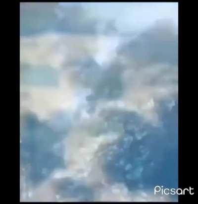 when 3 small pieces of paper hit together