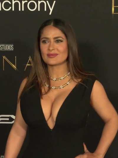 Salma Hayek and her fat brown tits