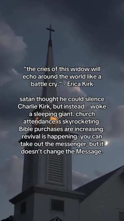 Of course she couldn't keep the Charlie Kirk posts to the ones I previously posted. On September 14th, she posted this one.