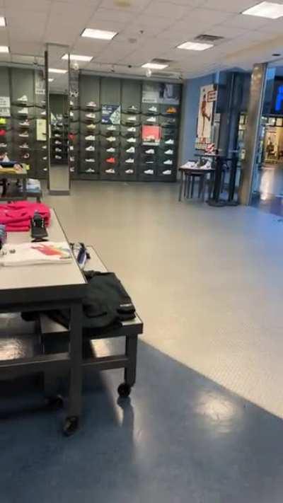 Was at a Foot Locker and I almost shit my pants at what they were playing