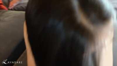 Bareback for the first time ever with someone other than my hubby! I think my face says it all haha