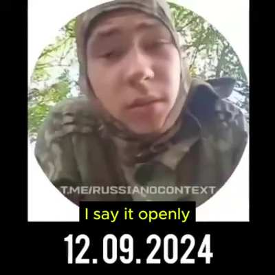 Vlog of how an 18 year-old russian kid signed up for the war and died regretting his choice