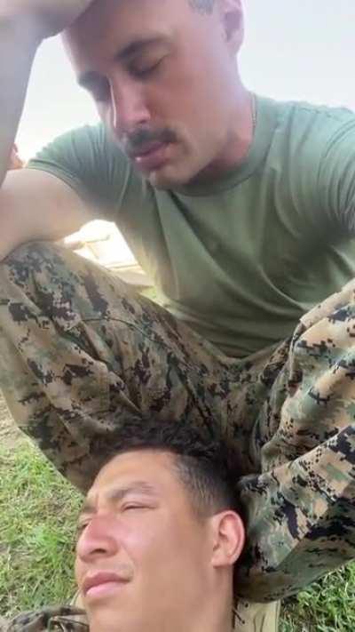 When you're down and your boys try to cheer you up.