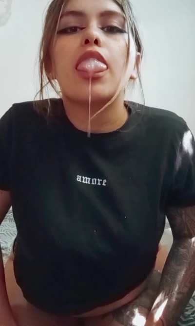 Keep your mouth open! And swallow it or choke on it!