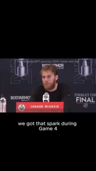 Conor McDavid interview from post-game press conference 