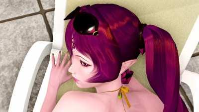 Fucking a succubus after pulling off her succkini (OC)