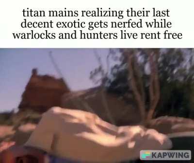 titans in shambles while warlocks and hunters are getting the goodies