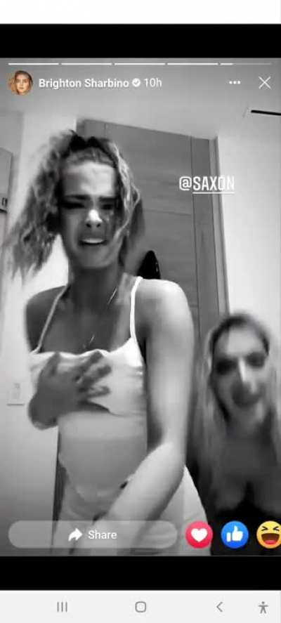 A little boob holding and grabbing