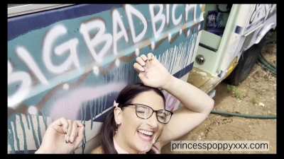 He finished on my face inside the old bus, but it's way more fun where someone might catch you