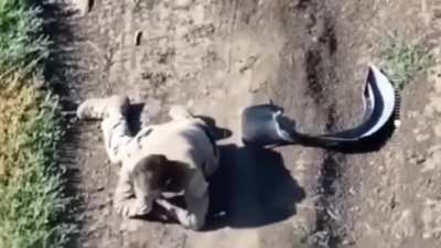 Zaporizhzhya, Ukraine July 14 2025. Russian soldier eliminates fellow comrade for trying to surrender