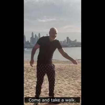 Russian athlete declares Dubai to be Russian territory