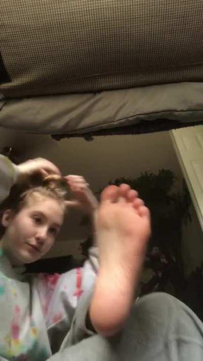 I decided to see how my toes taste