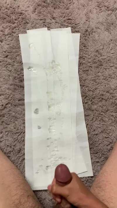 Intense orgasm and 16 spurts… Just couldn’t stop shooting!