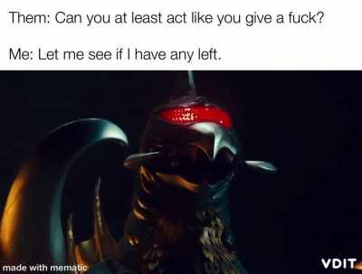 Oh no, what a shame…I’m all out