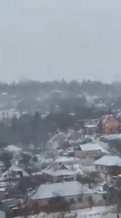 Shelling of residential areas of Kharkov.