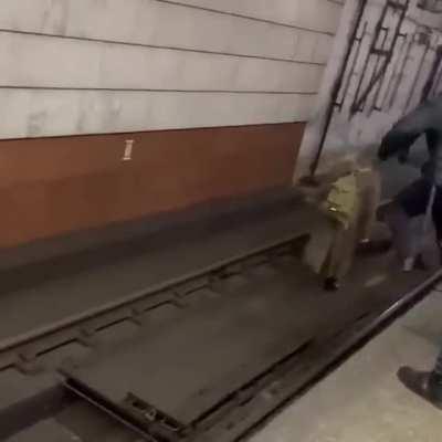 Time Traveler in the Moscow Metro