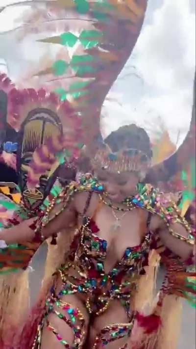 Chloe while attending St. Lucia carnival today , from SC 7|21|2025