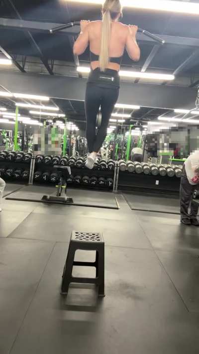 PR 15lbs Weighted Pull-ups for 4 Reps