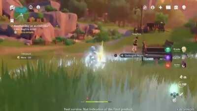 Almost choked on air