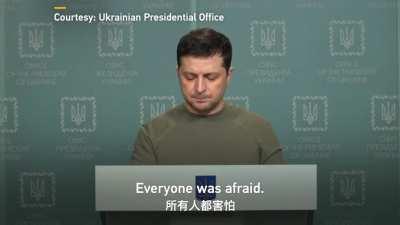 Ukrainian President Volodymyr Zelensky: 