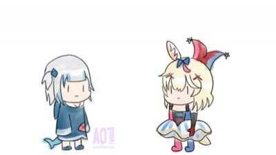 An highly intellectual meeting between Gura and Polka