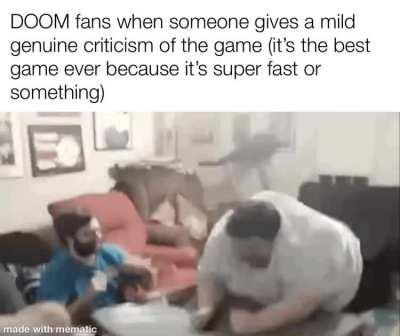 DOOM fans when game journalisy
