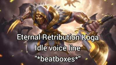 I didn't even know Koga can do beatbox :D (it's real his voice line I'm not joking)