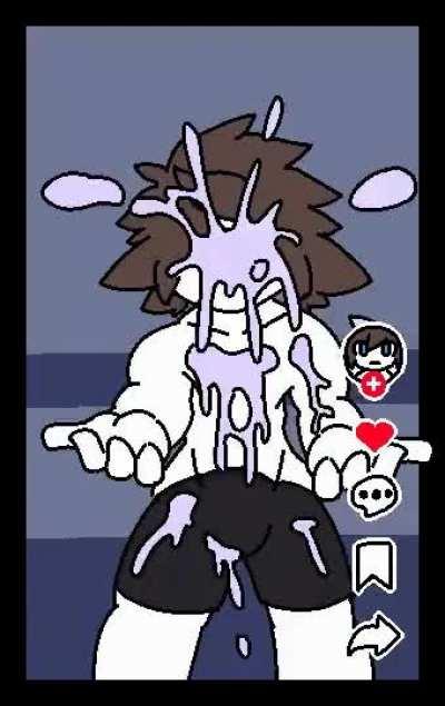 Colin drinks the grimace shake (made by dragonsnow)