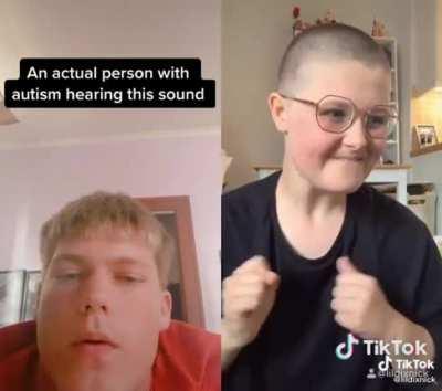 Tik tok girl pretends to have autism for a video