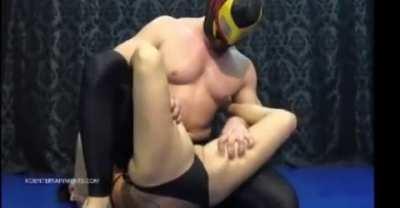 Boston crab has her submitting.