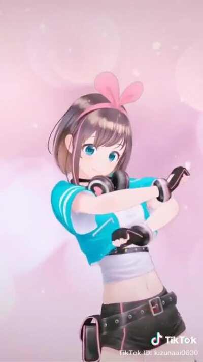 Kizuna AI's Doja Cat TikTok, but with her cover instead