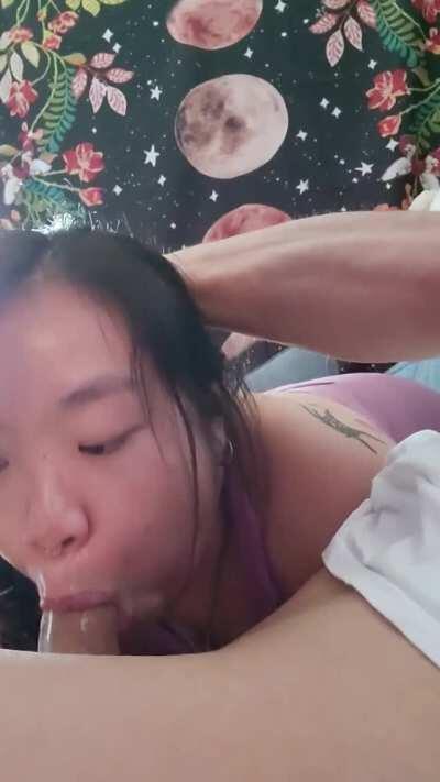 Normally I would never waste a single drop! He usually cums straight down my throat, but I wanted to show it off this time! [OC]