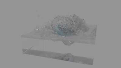 I rendered a water physics animation!