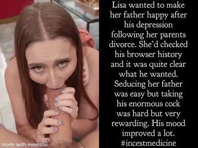 He gets seduced by his daughter