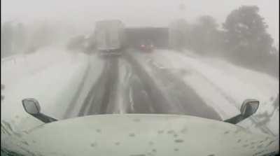 100 car pile up in Toronto today
