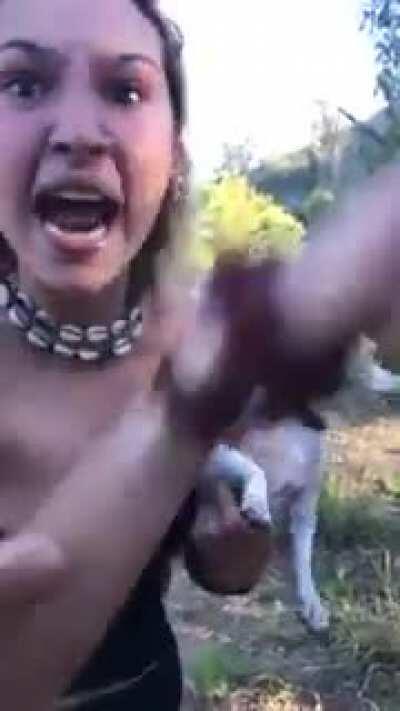 Unhinged girl attacks Brisbane landowner