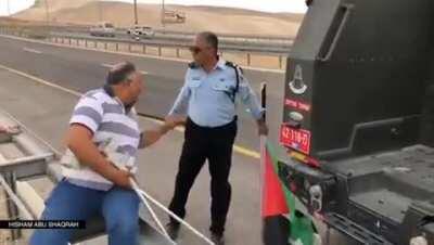 Its scary for the occupation to raise Palestinian flag for some reason