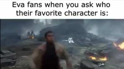 33% of eva fans be like