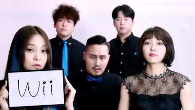 Wii sound effect done pitch perfect in acapella