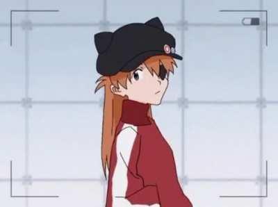Shinji: Hey Asuka, what do you think of the new camera I got? :)