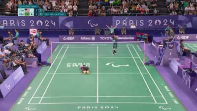 Parabadminton: Crazy rally to end this men's singles SH6 match!