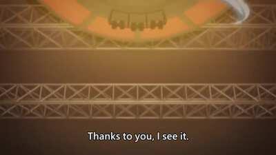 Even though the anime made a lot of changes from the Manhwa , this was one of the best changes they made. This scene with an awesome OST was one of the best moments of the show.