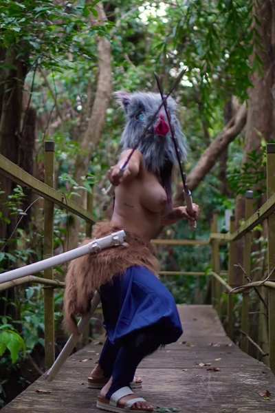 Warrior in the forest