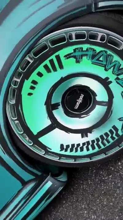 The paint job on this modded VW Golf is absolutely brilliant