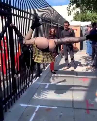 Showing off some core(whore) strength