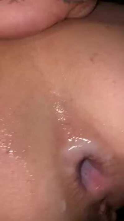 A couple BWC’s just used my slutty ass and dumped there warm baby batter balls deep but it isn’t overflowing yet.. urgently require a heavy cummer to belt me from behind and top my slutty ass up.. any takers?