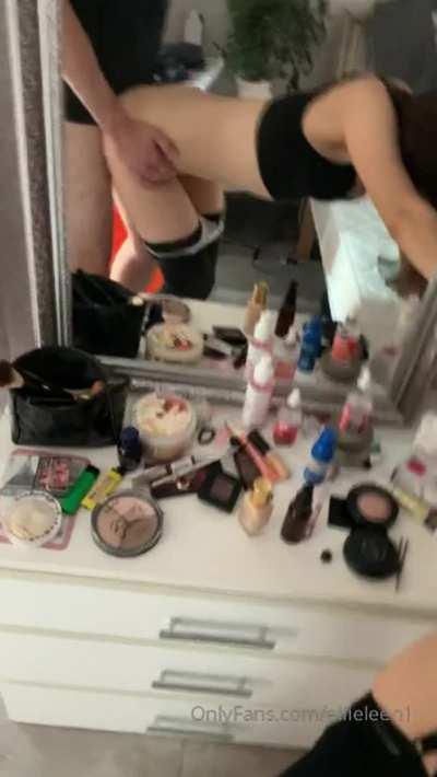 ELLIE LEEN GETTING CLAPPED HARD FROM BEHIND 🍑 CLICK ON CROSSPOST FOR MORE