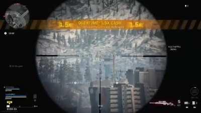 2459m longshot. Prison -> Air Control Tower